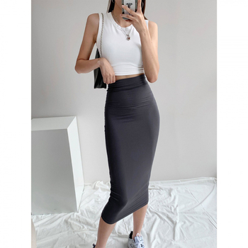 Φούστα Midi Α-γραμμής από Chenille, με Spandex και μικροελαστικότητα