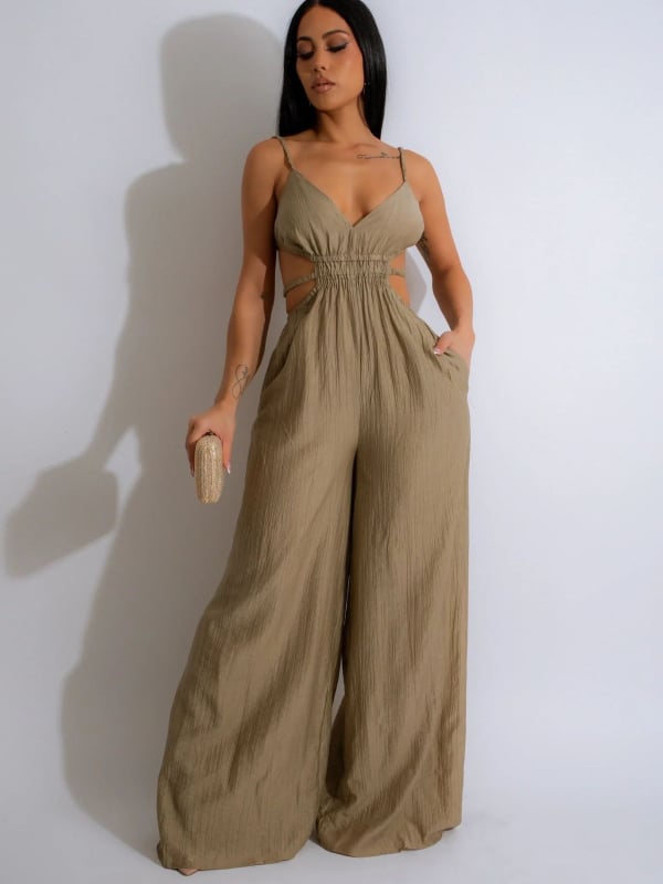 Kombinezon za žene - bez rukava, poliester, široke nogavice - ljeto 2024, 95%+ sadržaj glavnog materijala