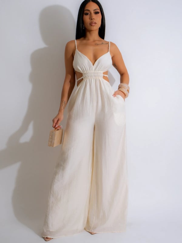 Kombinezon za žene - bez rukava, poliester, široke nogavice - ljeto 2024, 95%+ sadržaj glavnog materijala