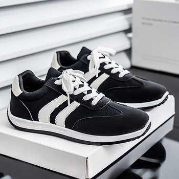 Ανδρικά αθλητικά παπούτσια, διαπνέοντα, ρετρό στυλ, PU επάνω, EVA πάτος, κορδόνια, χοντρή σόλα