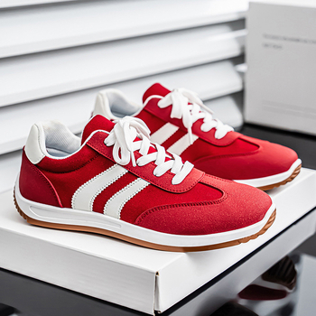 Ανδρικά αθλητικά παπούτσια, διαπνέοντα, ρετρό στυλ, PU επάνω, EVA πάτος, κορδόνια, χοντρή σόλα