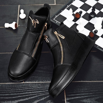 Παπούτσια σκέιτ με PU επάνω μέρος, μεσαίο ύψος κολάρου, καουτσούκ σόλα, χαμηλό τακούνι 1-3 cm, φερμουάρ κλείσιμο (PU επάνω μέρος; μεσαίο ύψος κολάρου; καουτσούκ σόλα; χαμηλό τακούνι 1-3 cm; φερμουάρ)