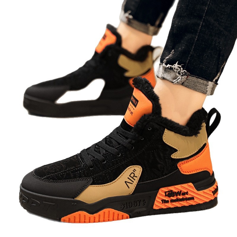 Muške zimske papuče, gornji dio od umjetnog PU, EVA potplat, debeli, velur tekstura