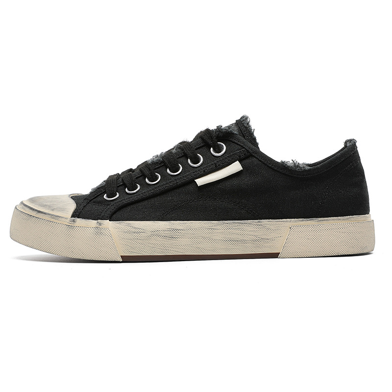 Muške tenisice s niskim profilom, PU gornji dio, gumeni potplat, vezanje, vulkanizirani potplat