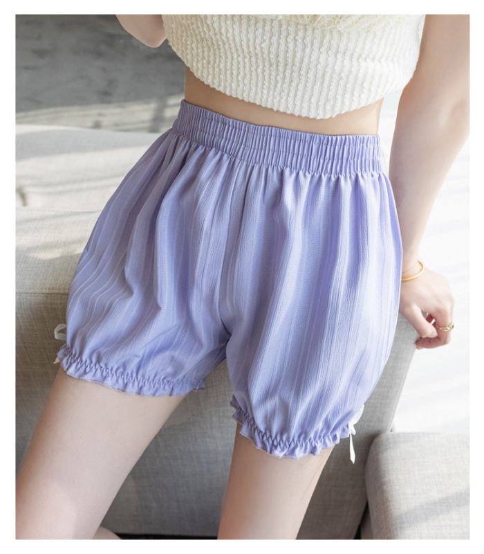 All-in-one панталони с Chenille плат и спандекс, три четвърти дължина, абдоминална поддръжка, средна плътност