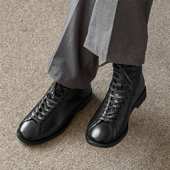 Ανδρικά μποτάκια πυγμαχίας με σόλα από καουτσούκ, αντιολισθητικά, επάνω και εσωτερικό υλικό Super Migration, Άνοιξη 2025