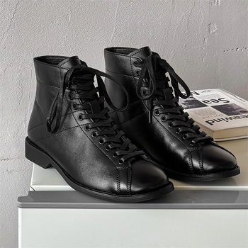 Ανδρικά μποτάκια πυγμαχίας με σόλα από καουτσούκ, αντιολισθητικά, επάνω και εσωτερικό υλικό Super Migration, Άνοιξη 2025