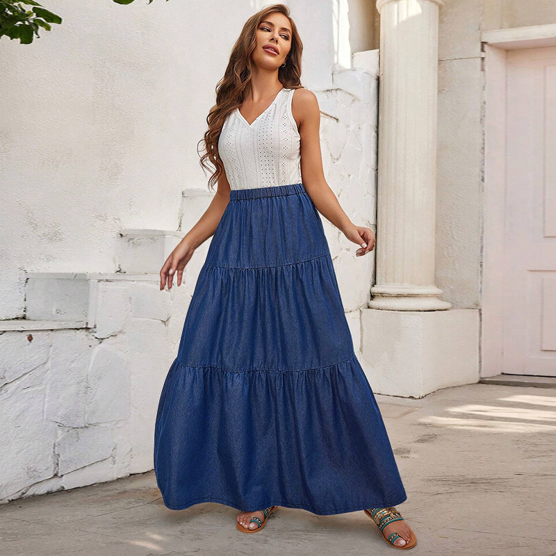 218583 Traper midi suknja, duga, Poliester 50-70% + Spandeks 30-50%