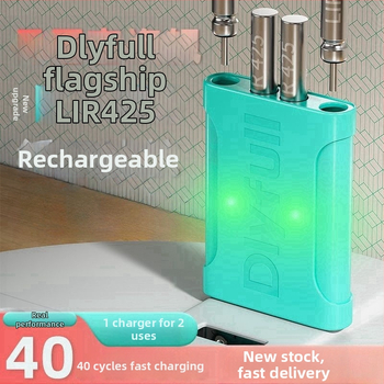 Danny Fu LIR425 Újratölthető Akkumulátor és Töltő Készlet Éjszakai Horgászathoz Világító Elektronikus Úszóval