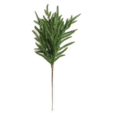 Ramură de pin Norfolk – decor artificial din plastic pentru Crăciun, stil clasic