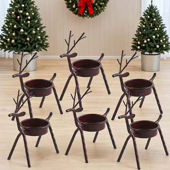 Σιδερένιο καντήλι σε μορφή ελαφιού – σταθερή μεταλλική διακοσμητική φιγούρα για τραπέζι στο σπίτι, κατασκευή Wanshun craftsmanship