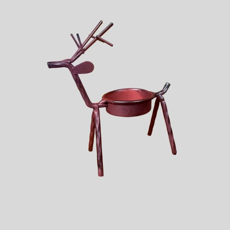 Željezni jelen svijećnjak – stojeća metalna dekoracija za kućni stol, branda Wanshun craftsmanship