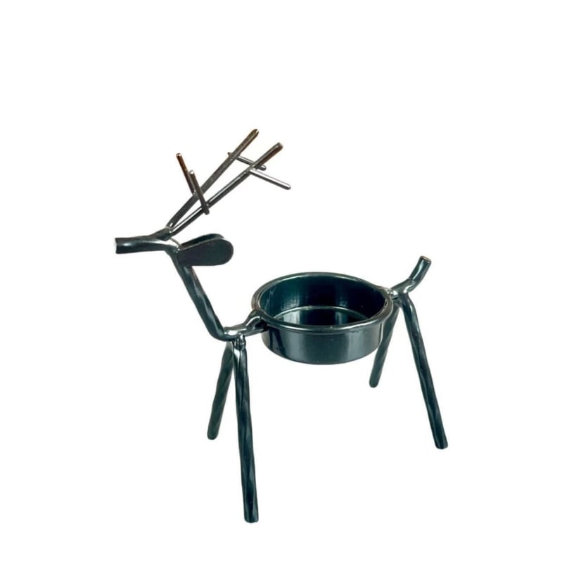 Željezni jelen svijećnjak – stojeća metalna dekoracija za kućni stol, branda Wanshun craftsmanship