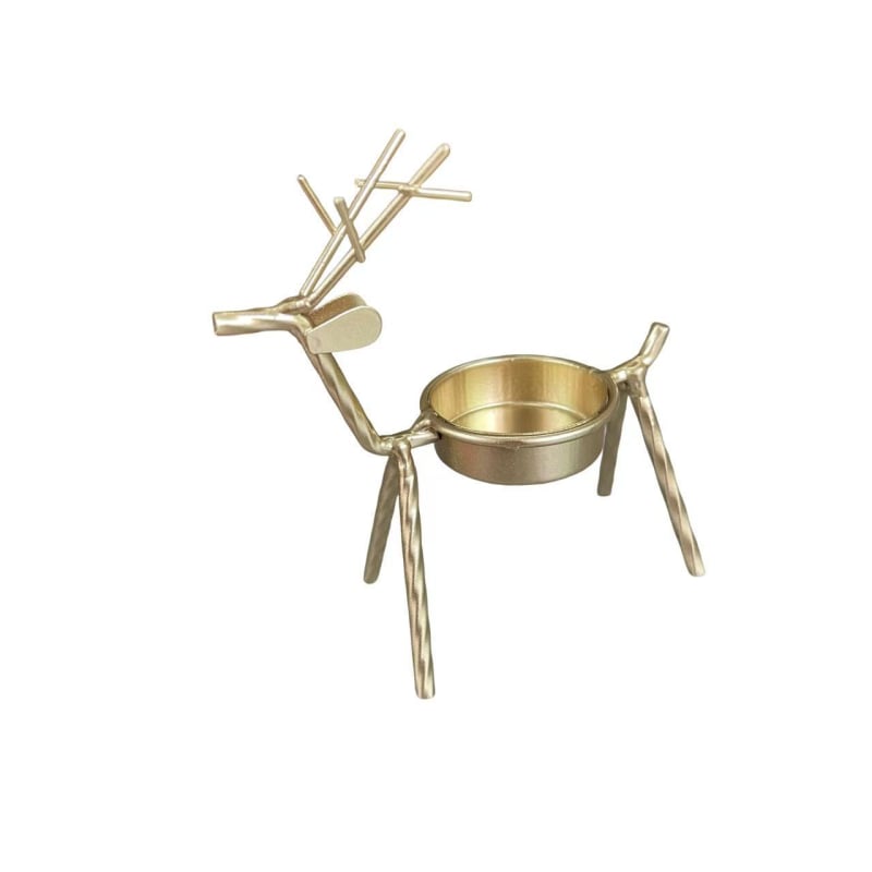 Željezni jelen svijećnjak – stojeća metalna dekoracija za kućni stol, branda Wanshun craftsmanship