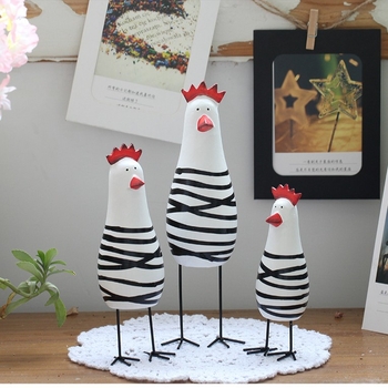 Ξύλινα γλυπτά: οικογένεια κοτόπουλων, σετ 3 τεμαχίων, πεύκο, χειροποίητα