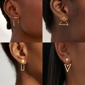 Σετ Ear Cuff Bodhi, σχέδιο Τρίγωνο-Βέλος, 8 τεμάχια, Άνοιξη 2025