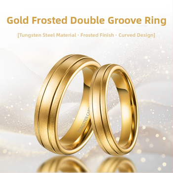 Δαχτυλίδι από βολφράμιο χάλυβα με ματ φινίς, γεωμετρικό unisex, κορεακή έκδοση, ζευγάρι δαχτυλιδιών