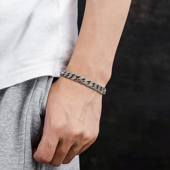 Muška bakrena narukvica s romboidnim oblikom, gravirana, Tang Grass uzorak, ručno izrađeni dodatak za ruku, proljeće 2025