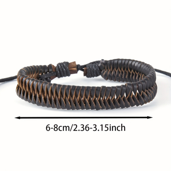 10 darabos vintage bőr fonott karkötő készlet, Halloween témájú, uniszex, etnikus stílus, csillagképes dizájn, kézzel készített, 2023 tavasza