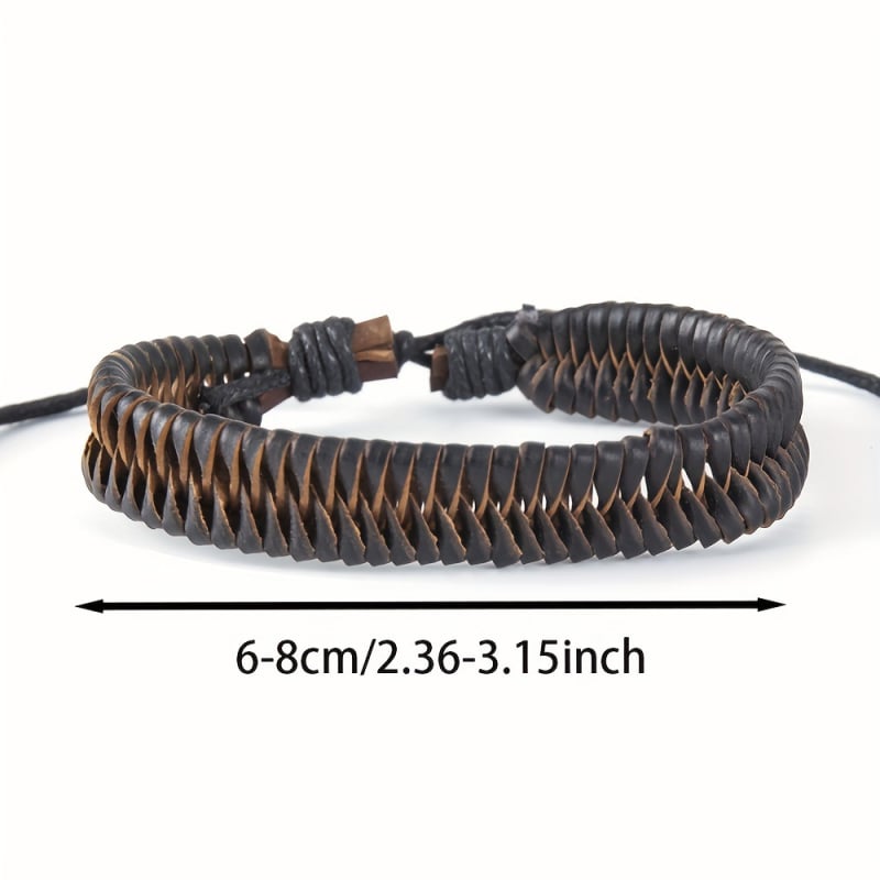 10 darabos vintage bőr fonott karkötő készlet, Halloween témájú, uniszex, etnikus stílus, csillagképes dizájn, kézzel készített, 2023 tavasza