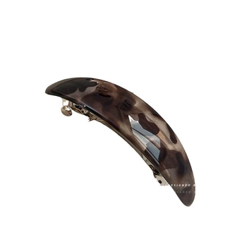 Κλιπ μαλλιών με καμπύλη και μηχανισμό ελατηρίου, χειροποίητο από πλαστικό ρητίνη, για γυναίκες