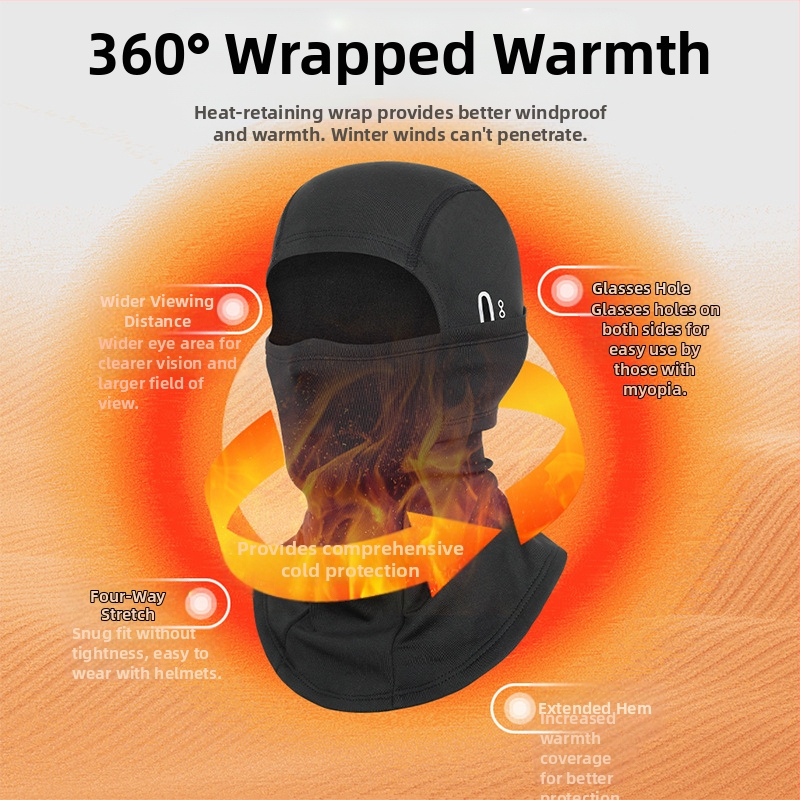 Cyklistická maska, unisex, polyesterová tkanina, značka Qianqianwo (Polyester; Značka: Qianqianwo; Unisex)