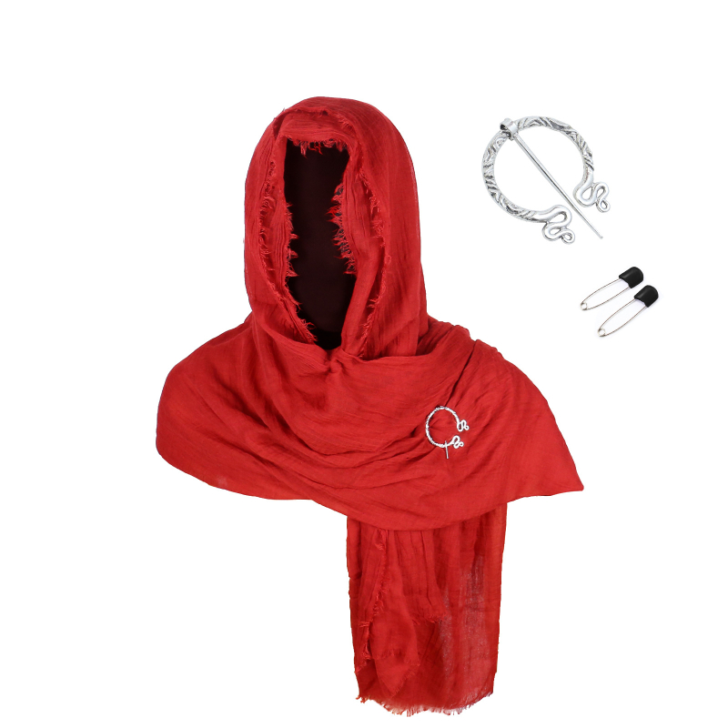 Ficino μεσαιωνικός μανδύας ιππότη για cosplay — για ενήλικες, PU δερμάτινη αγκράφα ζώνης, κούμπωμα με βελόνα, φθινοπωρινή έκδοση 2024