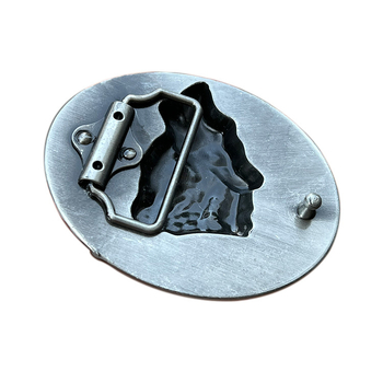 Катарама за колан с глава на вълк от цинкова сплав, гладко закопчаване, за мъже, Зима 2022