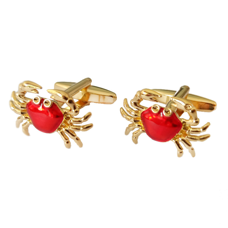 Унисекс медни маншети за ръкавели, френски стил, вълнообразен дизайн, електроплакиран завършек, бели кристали