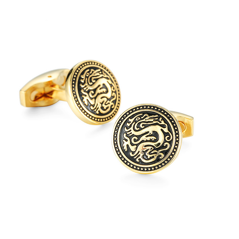 Унисекс медни маншети за ръкавели, френски стил, вълнообразен дизайн, електроплакиран завършек, бели кристали