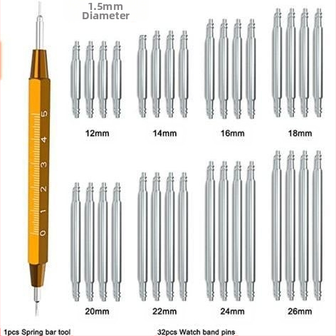 Óraszereléshez készlet, 33 darab, csuklópánt csere eszköz, 33-in-1, háztartási használatra, nemzeti szabvány