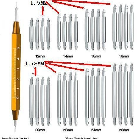 Óraszereléshez készlet, 33 darab, csuklópánt csere eszköz, 33-in-1, háztartási használatra, nemzeti szabvány