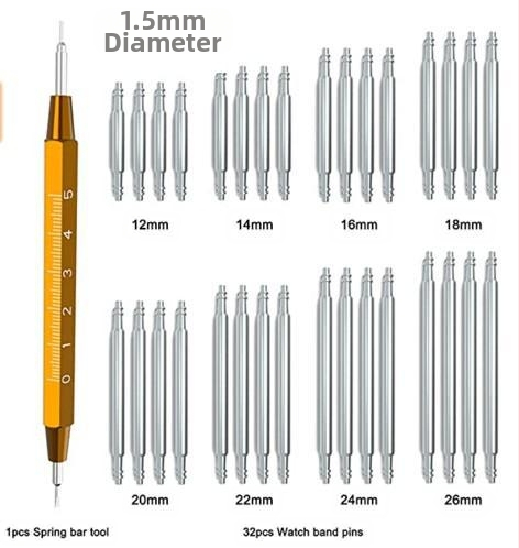 Óraszereléshez készlet, 33 darab, csuklópánt csere eszköz, 33-in-1, háztartási használatra, nemzeti szabvány
