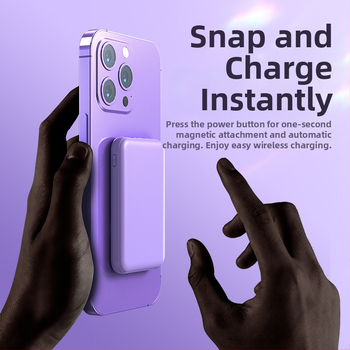 LY-501 Μαγνητικό Ασύρματο Power Bank, 5000 mAh Li-Pol μπαταρία, PD2.0, 5W