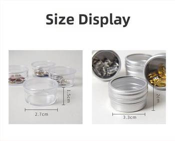 Κουτί αποθήκευσης κοσμημάτων — διαφανές κυκλικό σκληρό κουτί για διαμαντοκοσμήματα