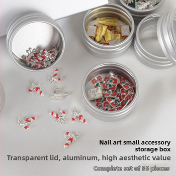 Κουτί αποθήκευσης κοσμημάτων — διαφανές κυκλικό σκληρό κουτί για διαμαντοκοσμήματα