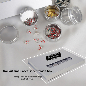 Κουτί αποθήκευσης κοσμημάτων — διαφανές κυκλικό σκληρό κουτί για διαμαντοκοσμήματα