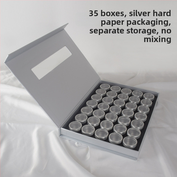 Κουτί αποθήκευσης κοσμημάτων — διαφανές κυκλικό σκληρό κουτί για διαμαντοκοσμήματα