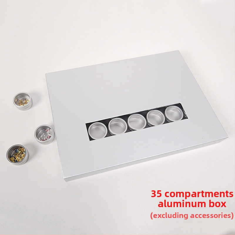 Κουτί αποθήκευσης κοσμημάτων — διαφανές κυκλικό σκληρό κουτί για διαμαντοκοσμήματα