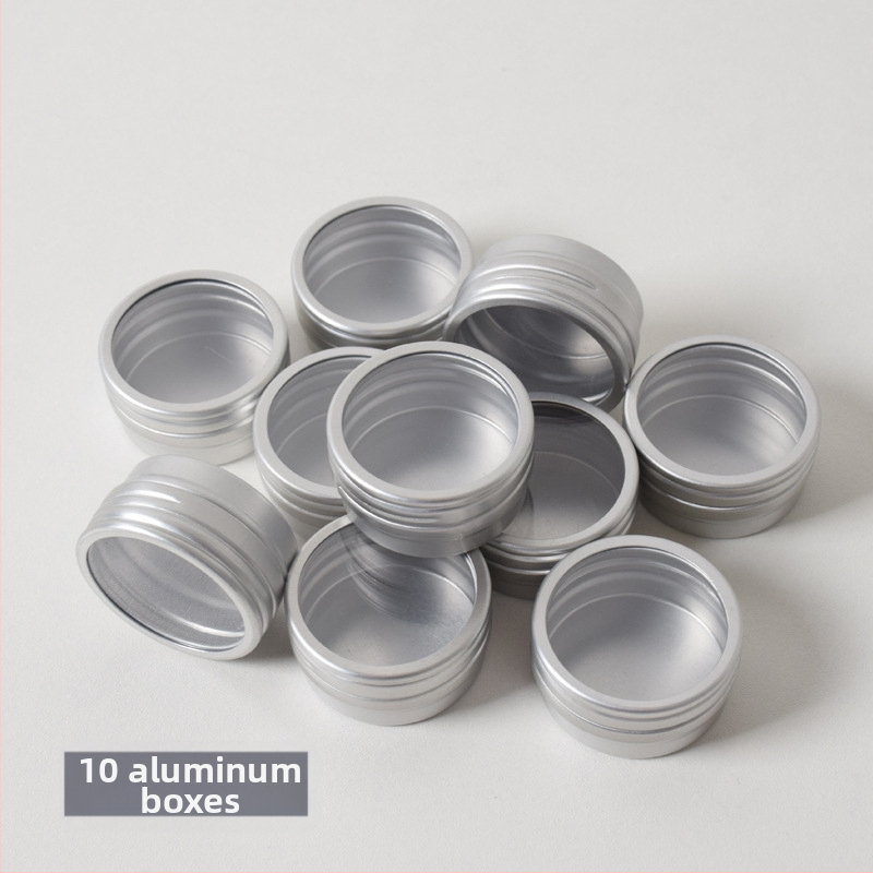 Κουτί αποθήκευσης κοσμημάτων — διαφανές κυκλικό σκληρό κουτί για διαμαντοκοσμήματα