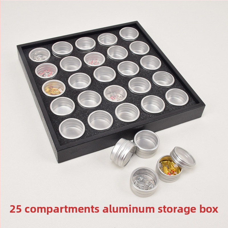 Κουτί αποθήκευσης κοσμημάτων — διαφανές κυκλικό σκληρό κουτί για διαμαντοκοσμήματα