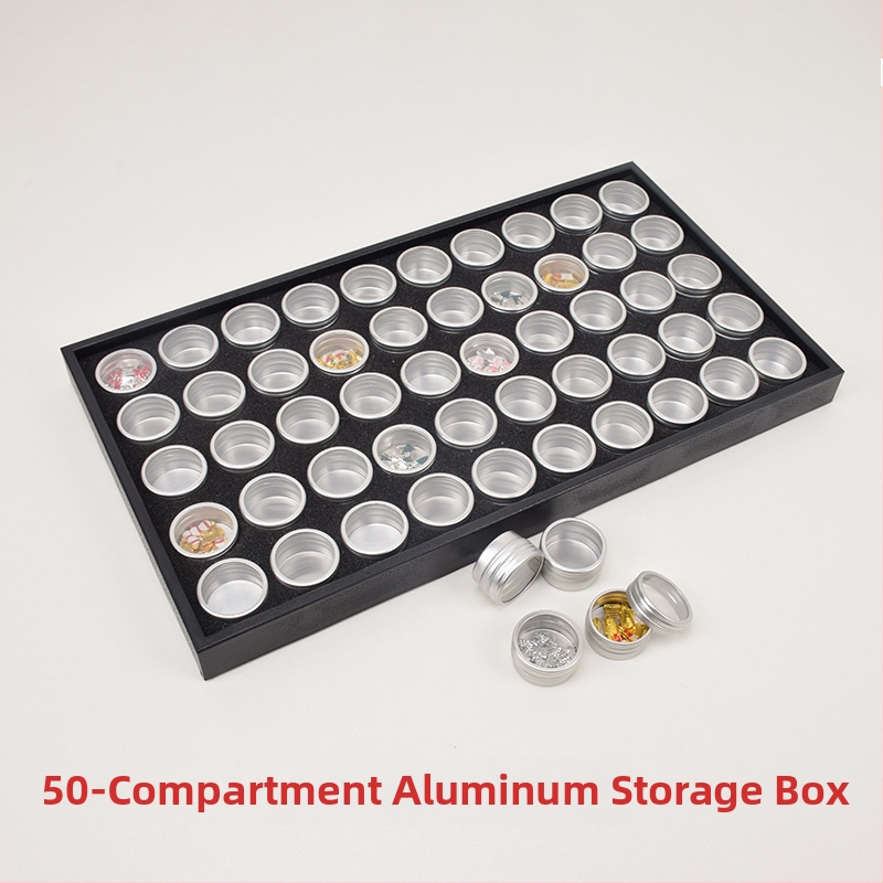 Κουτί αποθήκευσης κοσμημάτων — διαφανές κυκλικό σκληρό κουτί για διαμαντοκοσμήματα