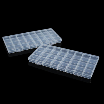 Κουτί αποθήκευσης γραφείου με 32 θήκες, PP πλαστικό, με καπάκι και διαχωριστικά