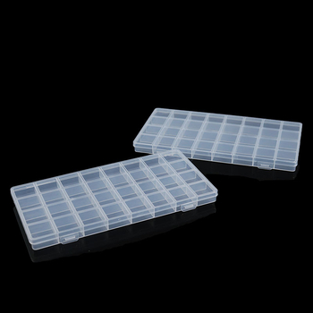 Κουτί αποθήκευσης γραφείου με 32 θήκες, PP πλαστικό, με καπάκι και διαχωριστικά