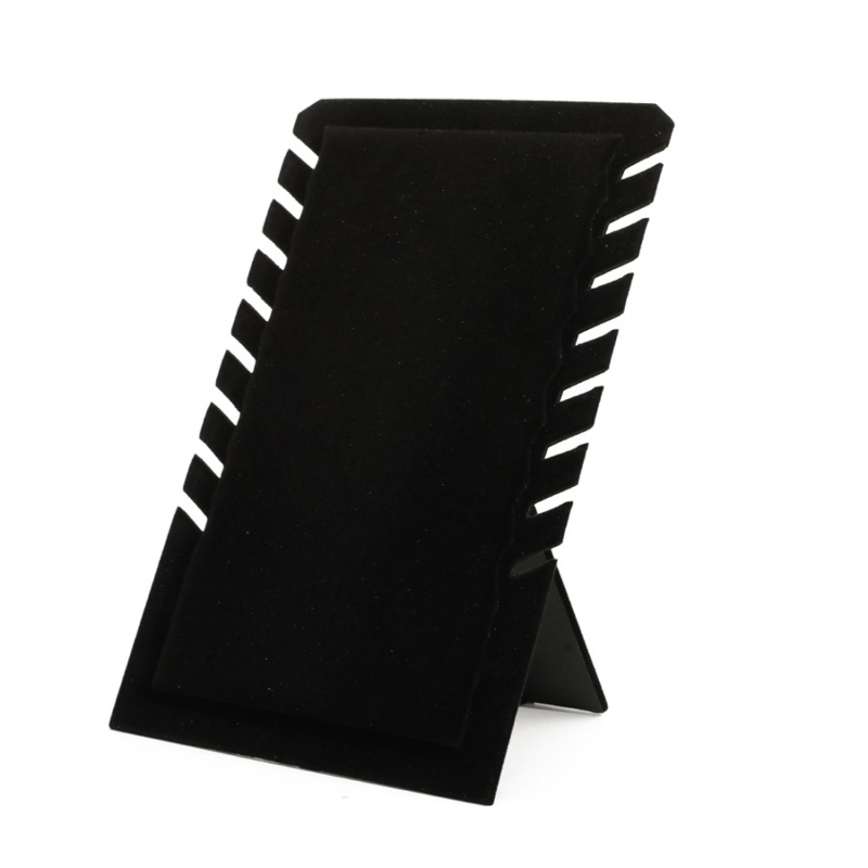 Διακοσμητική βάση για κολιέ με Ice Flower velvet υφή, τετράγωνος επίπεδος κορυφή, υλικό: πολυεστέρας, επικάλυψη: φλάνελ, ένα στρώμα, Διαδικασία: splicing