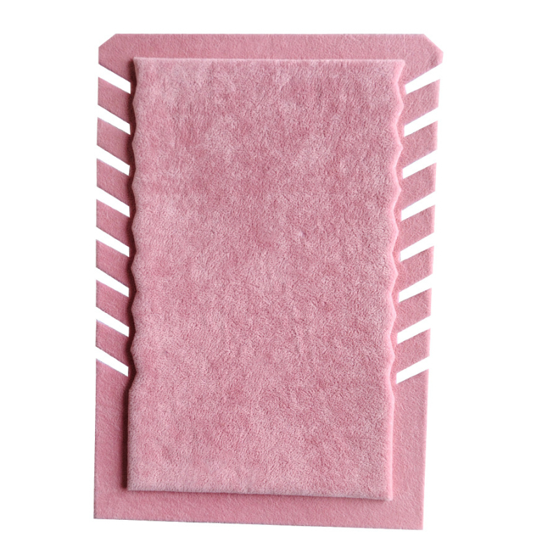 Διακοσμητική βάση για κολιέ με Ice Flower velvet υφή, τετράγωνος επίπεδος κορυφή, υλικό: πολυεστέρας, επικάλυψη: φλάνελ, ένα στρώμα, Διαδικασία: splicing