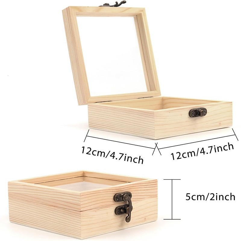 Fából készült doboz általános csomagoláshoz, természetes fa, polírozott felület, testreszabható belső és logónyomtatás
