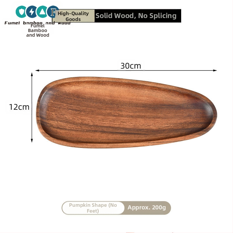 Koka apaļš trauks aromaterapijai, atslēgu uzglabāšanai un deserts plāksnei – moderns vienkāršs stils, logotipa drukāšana un personalizācija pieejama, piemērots viesnīcām, kafejnīcām un tējas dzeršanai