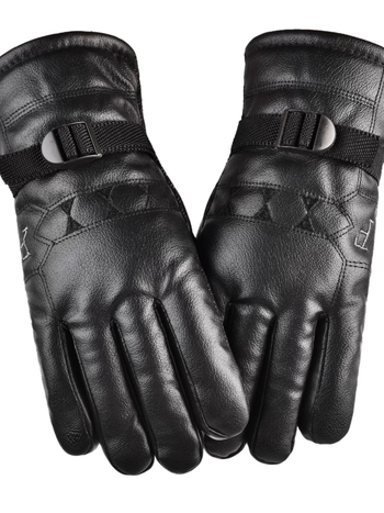 Γάντια ποδηλασίας από γνήσιο δέρμα, αντιανεμικά, διαπνέοντα, με πλήρη δάχτυλα, ενήλικοι