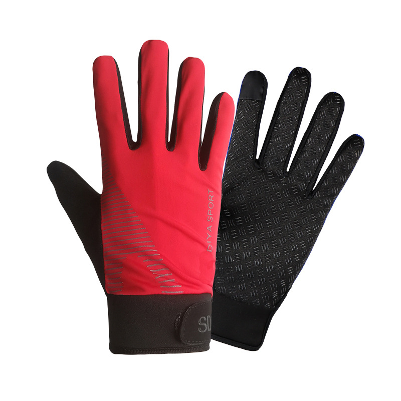 Γάντια ποδηλασίας με μισό δάχτυλο | Πολυεστέρας, γρήγορο στέγνωμα, αντιολισθητικά, συμβατό με οθόνη αφής